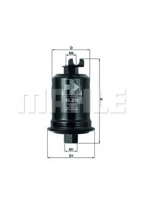 Filtro combustible Mahle Original KL210 precio, desde 12,62 EUR